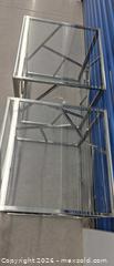 MaxSold Auction: Glass end tables with metal base - Toronto (Ontario, Canada) SELLER MANAGED Estate Sale Online Auction - Saunders Road