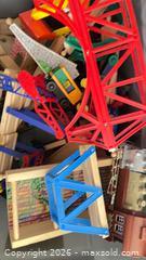 MaxSold Auction: Large Wood Wooden Toy Train Tracks Parts & Accessories Lot  - Toronto (Ontario, Canada) SELLER MANAGED Estate Sale Online Auction - Saunders Road