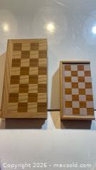 MaxSold Auction: Retro 70's Wooden Chess Board  - Toronto (Ontario, Canada) SELLER MANAGED Estate Sale Online Auction - Saunders Road