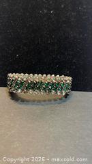MaxSold Auction: Vintage Green Emerald like Crystal Bracelet  - Toronto (Ontario, Canada) SELLER MANAGED Estate Sale Online Auction - Saunders Road