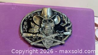 MaxSold Auction: Vintage Skull Metal Belt Buckle  - Toronto (Ontario, Canada) SELLER MANAGED Estate Sale Online Auction - Saunders Road