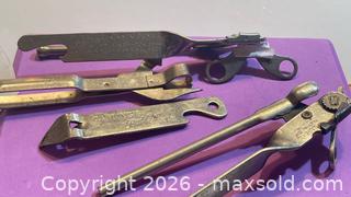 MaxSold Auction: Vintage Squire Metal Can Opener lot Stamped  - Toronto (Ontario, Canada) SELLER MANAGED Estate Sale Online Auction - Saunders Road