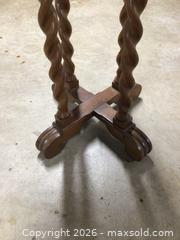 MaxSold Auction: Antique Solid Walnut Barley Twist Plant Stand  - Kingston (Ontario, Canada) SELLER MANAGED Moving Online Auction - Brewers Mills Road