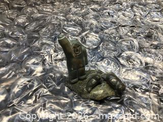 MaxSold Auction: Genuine Inuit miniature carving by Sakiassee Qayaq 1959- Clyde River NWT May 19800 - Kingston (Ontario, Canada) SELLER MANAGED Moving Online Auction - Brewers Mills Road