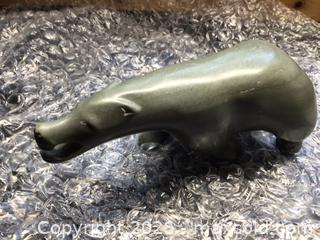 MaxSold Auction: Genuine Inuit soapstone carving of Growling Bear by Simeonie Uppick  - Kingston (Ontario, Canada) SELLER MANAGED Moving Online Auction - Brewers Mills Road