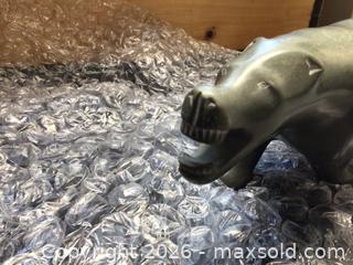 MaxSold Auction: Genuine Inuit soapstone carving of Growling Bear by Simeonie Uppick  - Kingston (Ontario, Canada) SELLER MANAGED Moving Online Auction - Brewers Mills Road