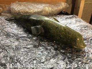 MaxSold Auction: Genuine Inuit whale carving by Pudlo Amelia, #6018 Cape Dorset. - Kingston (Ontario, Canada) SELLER MANAGED Moving Online Auction - Brewers Mills Road