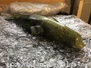 MaxSold Auction: Genuine Inuit whale carving by Pudlo Amelia, #6018 Cape Dorset. - Kingston (Ontario, Canada) SELLER MANAGED Moving Online Auction - Brewers Mills Road