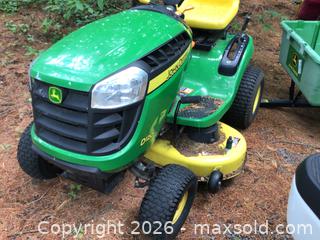 MaxSold Auction: John Deere D120 Lawn Tractor  - Kingston (Ontario, Canada) SELLER MANAGED Moving Online Auction - Brewers Mills Road