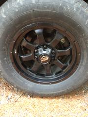 MaxSold Auction: Set of four black alloy rims with tires - Kingston (Ontario, Canada) SELLER MANAGED Moving Online Auction - Brewers Mills Road
