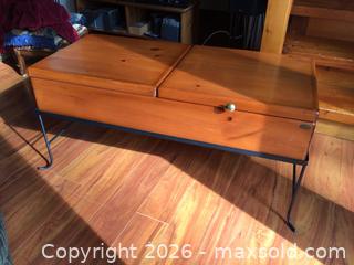 MaxSold Auction: Solid Wood Coffee Table with storage - Kingston (Ontario, Canada) SELLER MANAGED Moving Online Auction - Brewers Mills Road
