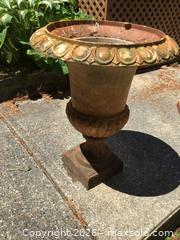 MaxSold Auction: Vintage cast iron garden urn - Kingston (Ontario, Canada) SELLER MANAGED Moving Online Auction - Brewers Mills Road