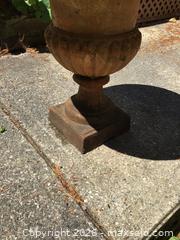 MaxSold Auction: Vintage cast iron garden urn - Kingston (Ontario, Canada) SELLER MANAGED Moving Online Auction - Brewers Mills Road