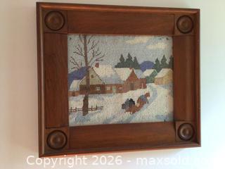 MaxSold Auction: Vintage Hooking, Quebec winter scene - Kingston (Ontario, Canada) SELLER MANAGED Moving Online Auction - Brewers Mills Road