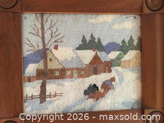 MaxSold Auction: Vintage Hooking, Quebec winter scene - Kingston (Ontario, Canada) SELLER MANAGED Moving Online Auction - Brewers Mills Road
