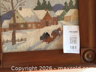 MaxSold Auction: Vintage Hooking, Quebec winter scene - Kingston (Ontario, Canada) SELLER MANAGED Moving Online Auction - Brewers Mills Road