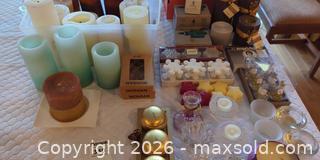 MaxSold Auction: Assorted Candles & Candle Holders Home Decor Lot - Saanich (British Columbia, Canada) PARTNER MANAGED Moving Online Auction - Limerick Lane