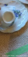 MaxSold Auction: Bone China Floral Tea Cup and Saucer Set with Gold Trim - Saanich (British Columbia, Canada) PARTNER MANAGED Moving Online Auction - Limerick Lane