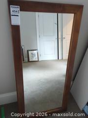 MaxSold Auction: Full-Length Wooden Floor Mirror in Brown Wood Tone - Saanich (British Columbia, Canada) PARTNER MANAGED Moving Online Auction - Limerick Lane