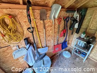 MaxSold Auction: Garden & Yard Tools Lot – Shovels, Snow Shovel, Trimmer, Shelving - Saanich (British Columbia, Canada) PARTNER MANAGED Moving Online Auction - Limerick Lane