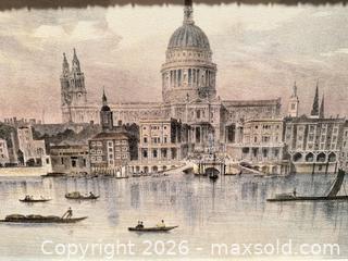 MaxSold Auction: Pair of Framed Cityscape Chromolithographs in Gilded Carved Frames - Saanich (British Columbia, Canada) PARTNER MANAGED Moving Online Auction - Limerick Lane