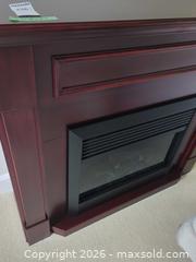 MaxSold Auction: Traditional Dark Cherry Veneer Electric Fireplace Console - Saanich (British Columbia, Canada) PARTNER MANAGED Moving Online Auction - Limerick Lane