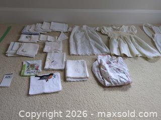 MaxSold Auction: Vintage Embroidered Linens, Napkins & Clothing Mixed Lot - Saanich (British Columbia, Canada) PARTNER MANAGED Moving Online Auction - Limerick Lane
