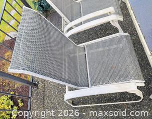 MaxSold Auction: White/Light Gray Aluminum Patio Dining Set Seats 6 - Saanich (British Columbia, Canada) PARTNER MANAGED Moving Online Auction - Limerick Lane
