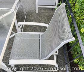 MaxSold Auction: White/Light Gray Aluminum Patio Dining Set Seats 6 - Saanich (British Columbia, Canada) PARTNER MANAGED Moving Online Auction - Limerick Lane