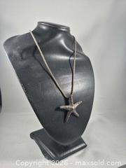 MaxSold Auction: 925 Sterling Silver Starfish Necklace, 18–20 in - Toronto (Ontario, Canada) PARTNER MANAGED Estate Sale Online Auction -Bridle Path Estate