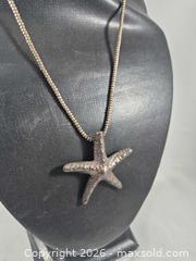 MaxSold Auction: 925 Sterling Silver Starfish Necklace, 18–20 in - Toronto (Ontario, Canada) PARTNER MANAGED Estate Sale Online Auction -Bridle Path Estate