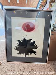 MaxSold Auction: Adolph Gottleib (unsigned) Framed Mixed Media Artwork Print  31 x 37 in - Toronto (Ontario, Canada) PARTNER MANAGED Estate Sale Online Auction -Bridle Path Estate