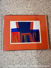 MaxSold Auction: Anne Broadwell Framed Vintage Screenprint Serigraph, 24 x 30 in - Toronto (Ontario, Canada) PARTNER MANAGED Estate Sale Online Auction -Bridle Path Estate