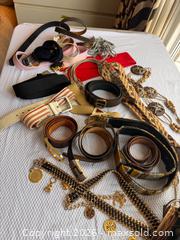 MaxSold Auction: Assorted Belts Lot — Leather, Faux, Woven, Metal Chain (20) - Toronto (Ontario, Canada) PARTNER MANAGED Estate Sale Online Auction -Bridle Path Estate