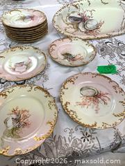 MaxSold Auction: Beautiful Hand Painted H & Co France Porcelain Seashell Decorative Plates, 13 pieces - Toronto (Ontario, Canada) PARTNER MANAGED Estate Sale Online Auction -Bridle Path Estate