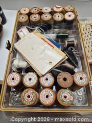 MaxSold Auction: Collectible Vintage Sewing Notions Lot – Assorted Threads, Buttons & Needles - Toronto (Ontario, Canada) PARTNER MANAGED Estate Sale Online Auction -Bridle Path Estate