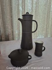MaxSold Auction: Dansk Matte Brown Stoneware Coffee Set (Denmark) - Toronto (Ontario, Canada) PARTNER MANAGED Estate Sale Online Auction -Bridle Path Estate