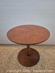 MaxSold Auction: Drexel Declaration Walnut Round Mid-Century Side Table - Toronto (Ontario, Canada) PARTNER MANAGED Estate Sale Online Auction -Bridle Path Estate