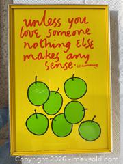 MaxSold Auction: E.E. Cummings Quote Vintage Print by Patricia Ellen Ricci / Turner - Toronto (Ontario, Canada) PARTNER MANAGED Estate Sale Online Auction -Bridle Path Estate