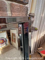 MaxSold Auction: Floor Mirror 47" H x 23–24" W Chrome Metal Frame - Toronto (Ontario, Canada) PARTNER MANAGED Estate Sale Online Auction -Bridle Path Estate