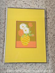 MaxSold Auction: Framed Numbered Serigraph — Floral Vase, Hand-Signed - Toronto (Ontario, Canada) PARTNER MANAGED Estate Sale Online Auction -Bridle Path Estate