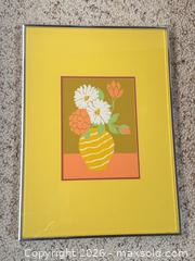 MaxSold Auction: Framed Numbered Serigraph — Floral Vase, Hand-Signed - Toronto (Ontario, Canada) PARTNER MANAGED Estate Sale Online Auction -Bridle Path Estate