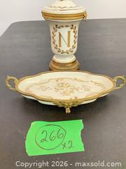 MaxSold Auction: French Hand-Painted Porcelain Tray with Ormolu-Mounted Urn - Toronto (Ontario, Canada) PARTNER MANAGED Estate Sale Online Auction -Bridle Path Estate