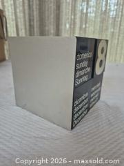 MaxSold Auction: Gabbianelli Perpetual Block Desk Calendar, Plastic/Acrylic - Toronto (Ontario, Canada) PARTNER MANAGED Estate Sale Online Auction -Bridle Path Estate