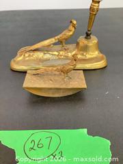 MaxSold Auction: Gilded Metal Pheasant Desk Inkwell with Paperweight - Toronto (Ontario, Canada) PARTNER MANAGED Estate Sale Online Auction -Bridle Path Estate