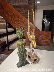 MaxSold Auction: Handmade Folk Tribal Wood Carving Figurine 12-18 in - Toronto (Ontario, Canada) PARTNER MANAGED Estate Sale Online Auction -Bridle Path Estate