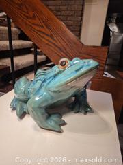 MaxSold Auction: Huge Ceramic Frog Sculpture (Indoor Decor or Garden Accent), 18" L, Lot 1 of 2 - Toronto (Ontario, Canada) PARTNER MANAGED Estate Sale Online Auction -Bridle Path Estate