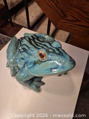 MaxSold Auction: Huge Ceramic Frog Sculpture (Indoor Decor or Garden Accent), 18" L, Lot 1 of 2 - Toronto (Ontario, Canada) PARTNER MANAGED Estate Sale Online Auction -Bridle Path Estate