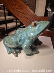MaxSold Auction: Huge Ceramic Frog Sculpture (Indoor Decor or Garden Accent), 18" L, Lot 2 of 2 - Toronto (Ontario, Canada) PARTNER MANAGED Estate Sale Online Auction -Bridle Path Estate