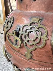 MaxSold Auction: HUGE Vintage Moroccan-Style Copper Urn with Brass/Bronze Appliqués - Toronto (Ontario, Canada) PARTNER MANAGED Estate Sale Online Auction -Bridle Path Estate